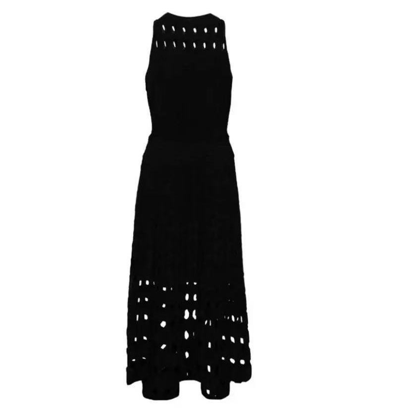 Women Beach Holidays hollow vest knitting beach long skirt