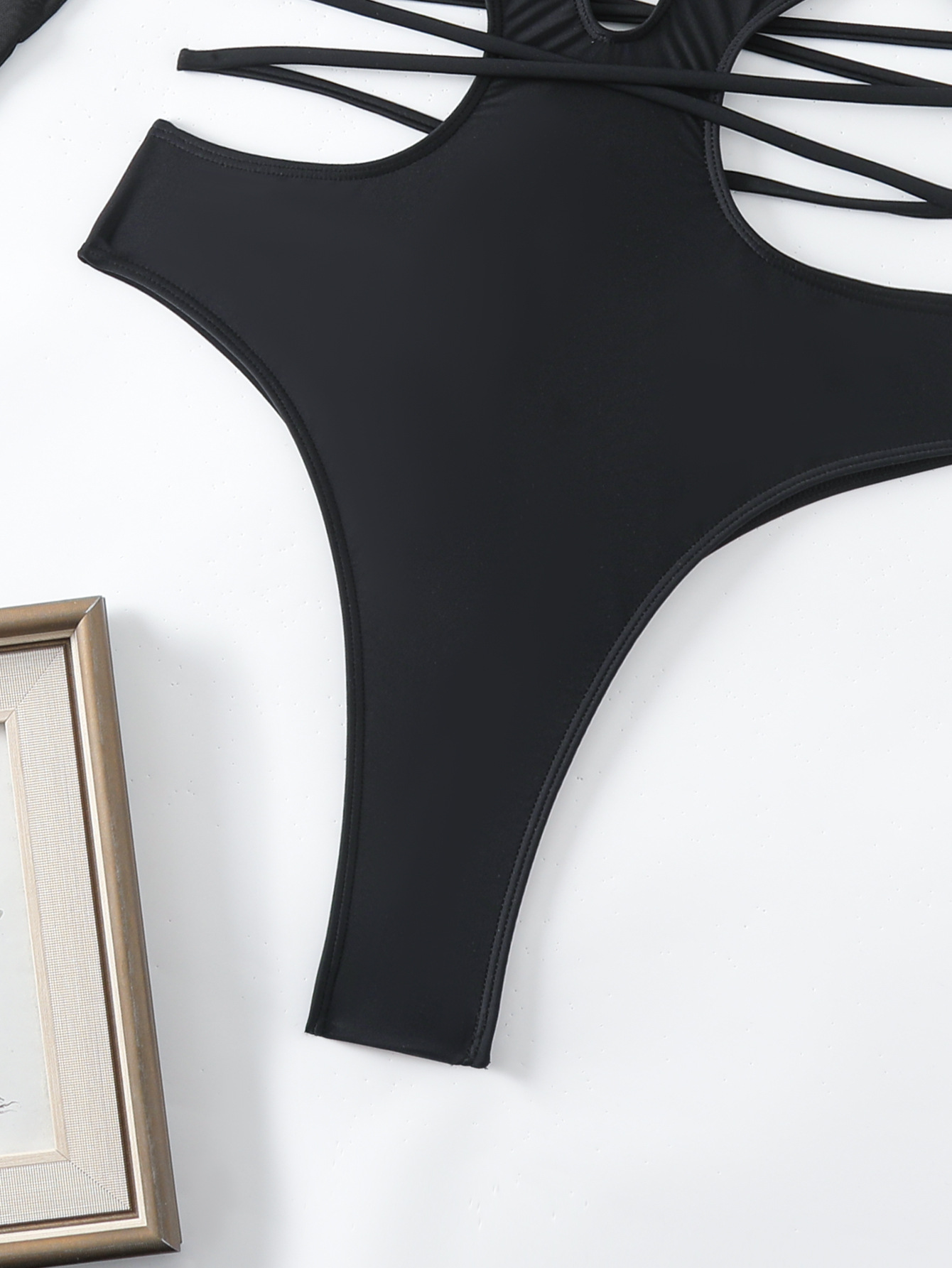 Women's Solid Color Long-Sleeved One-Piece Swimsuit