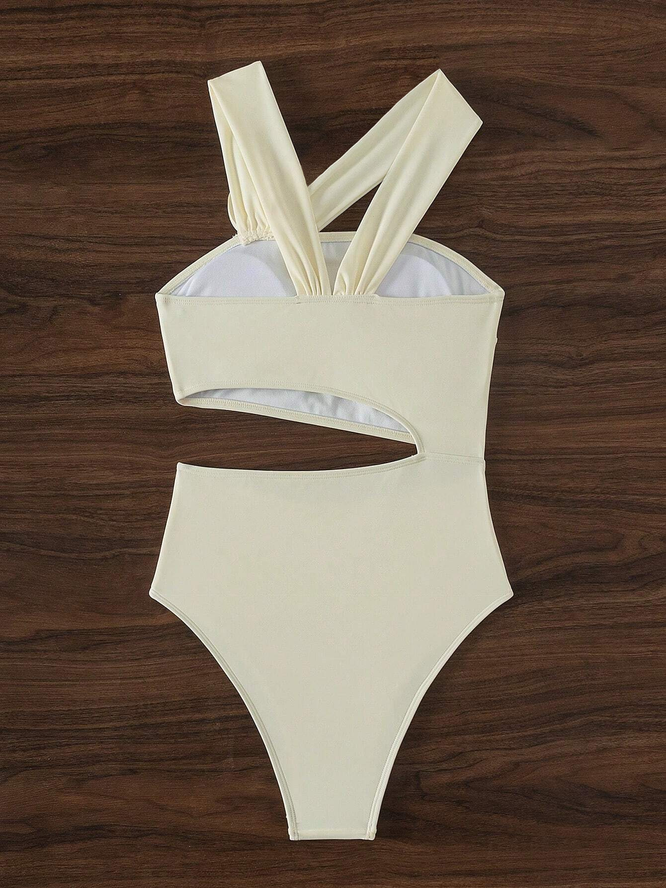 Women Sexy 3D Flower Hollow One-Piece Swimwear