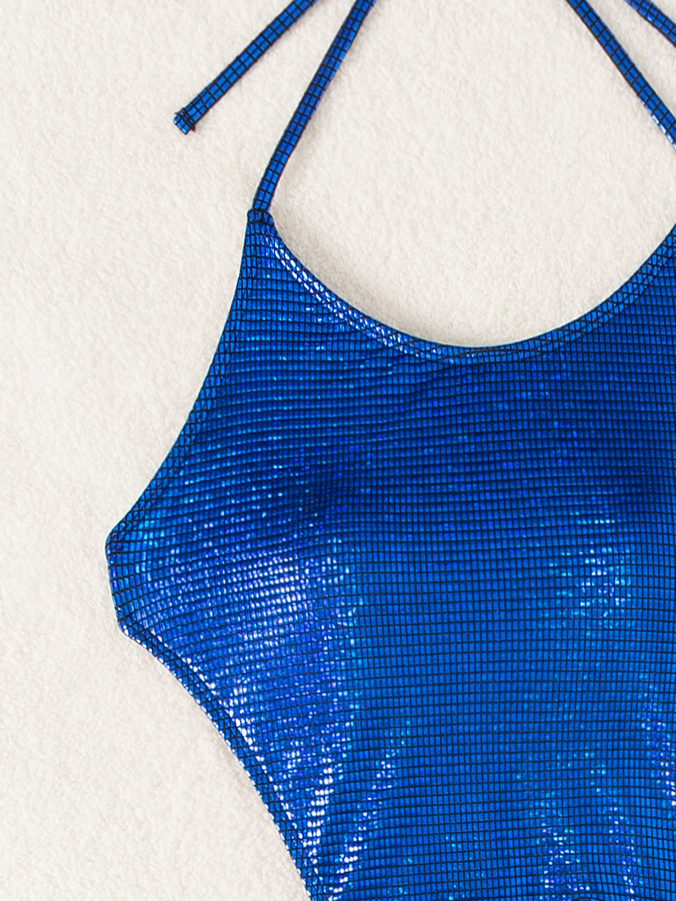 Sexy Solid Color Low Back One-Piece Women's Swimsuit