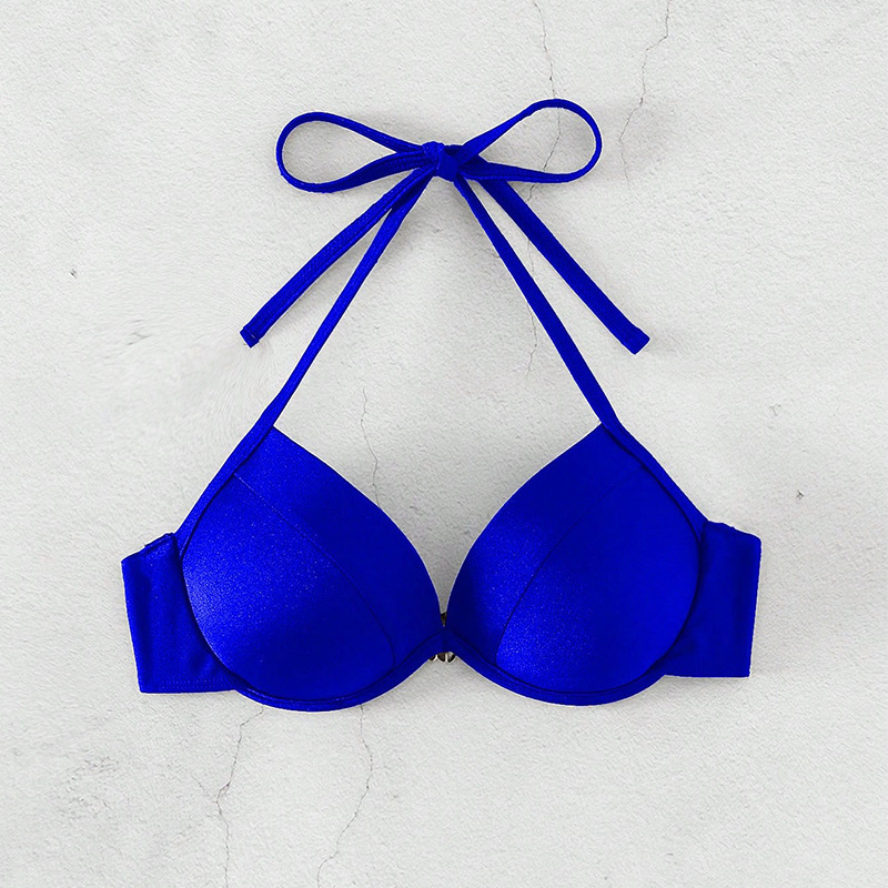 Women's Sexy Contrast Color V-Neck Women's Sexy One-Piece Swimsuit