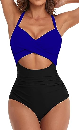 Sexy Lace-Up One-Piece Hollow Back Swimsuit