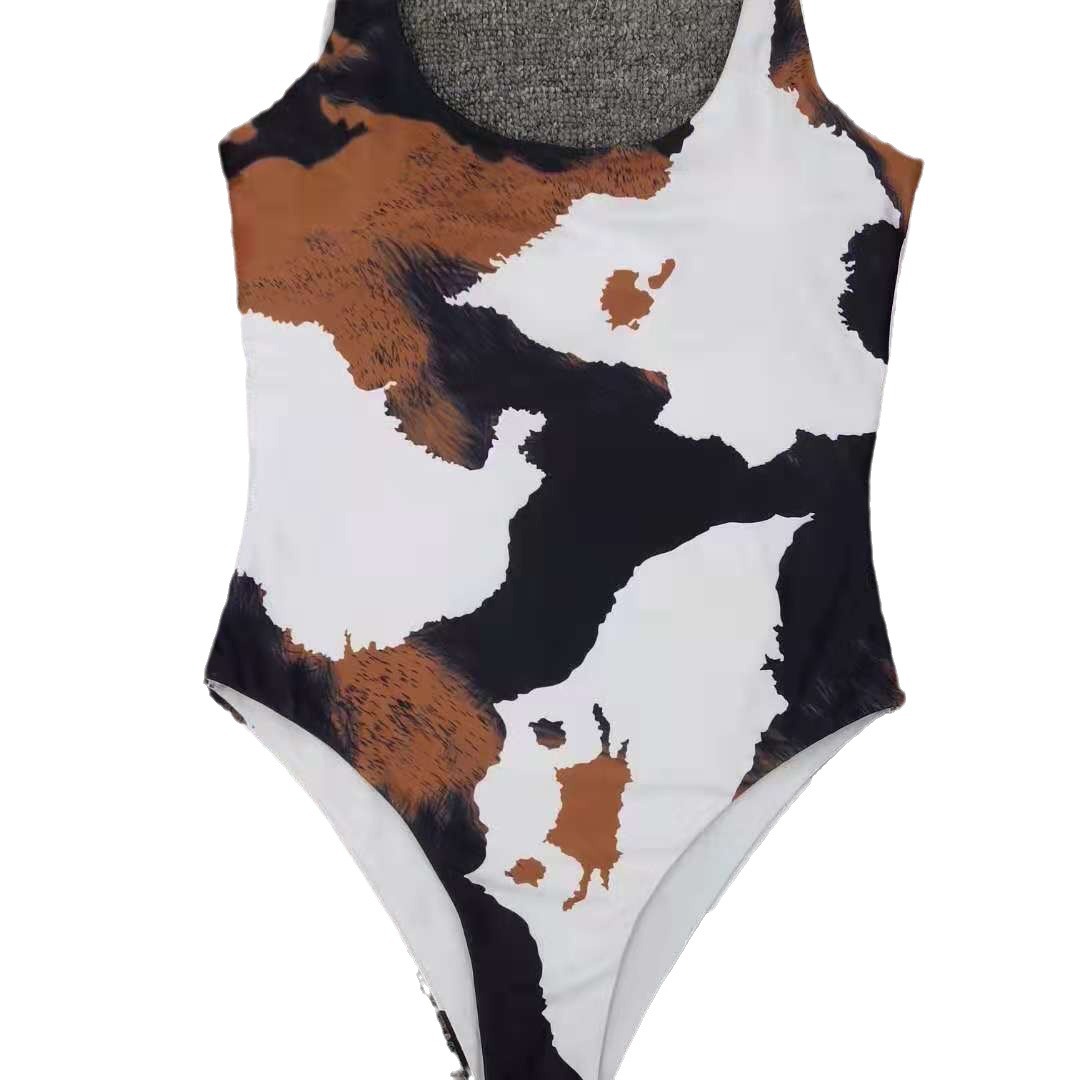 Women One-piece Print Bikini Two Pieces