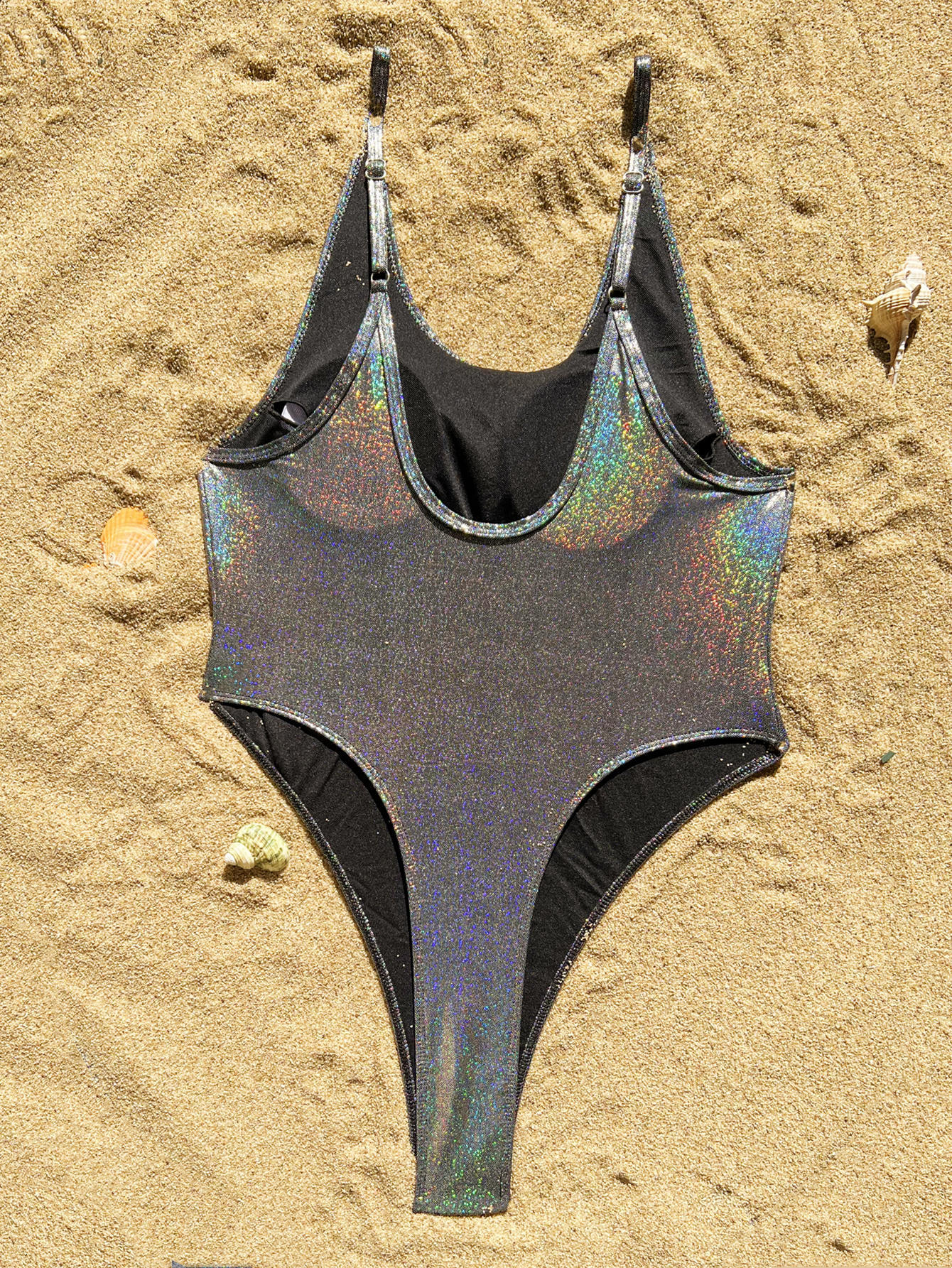 Women Sexy Bikini Backless Solid One-piece Swimwear