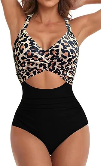 Sexy Lace-Up One-Piece Hollow Back Swimsuit