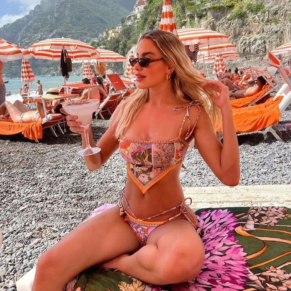 Women Printed Bohemian Swimwear