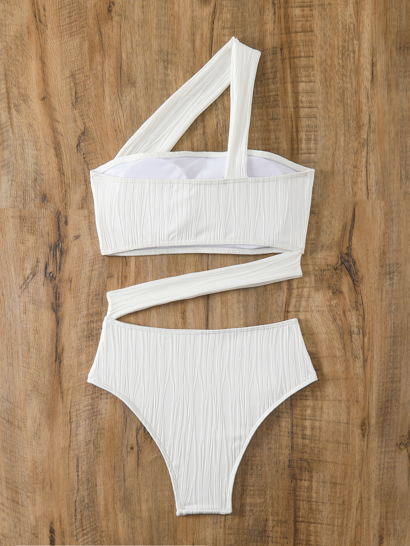 Women Solid Sexy Bikini One Piece Swimwear