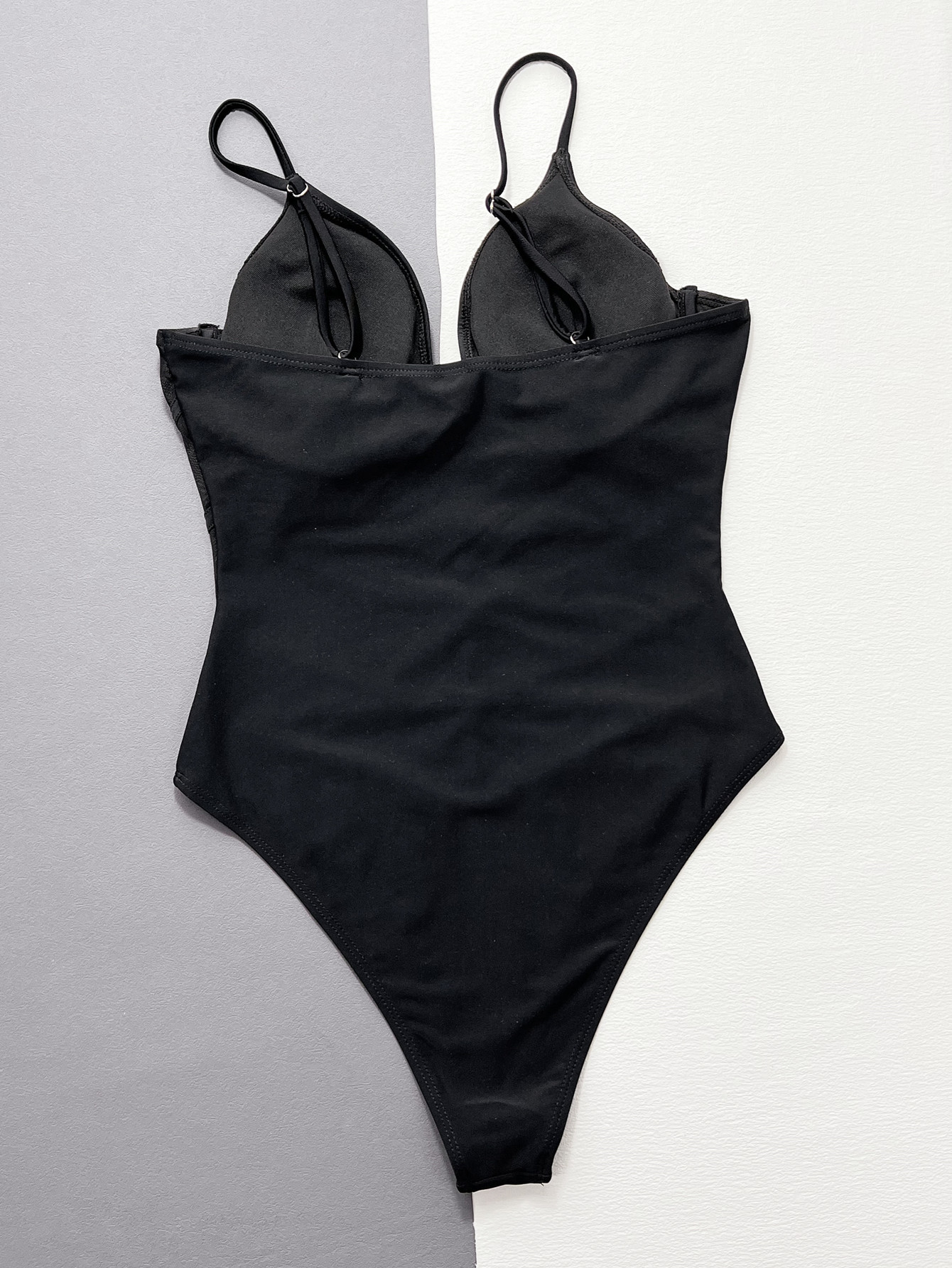Women mesh patchwork one-piece Swimwear