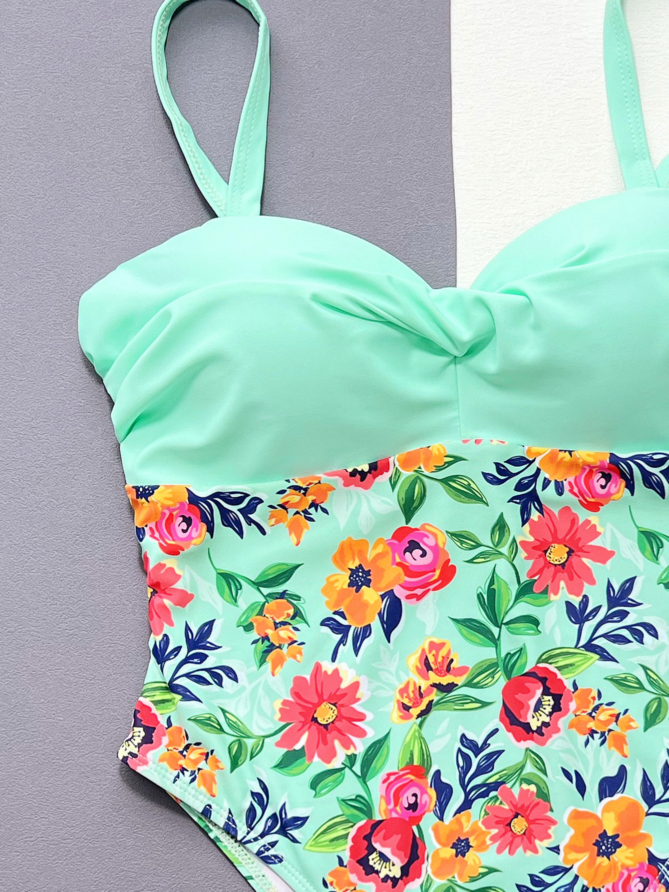 Sexy Floral Printed One Piece Swimsuit