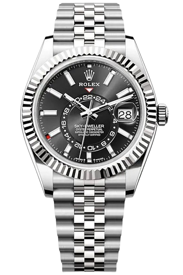 Rolex Sky-Dweller Blue Dial Super Clone Swiss Replica Watch Oyster Bracelet Ref M336934-0008 Swiss 9002 Movement