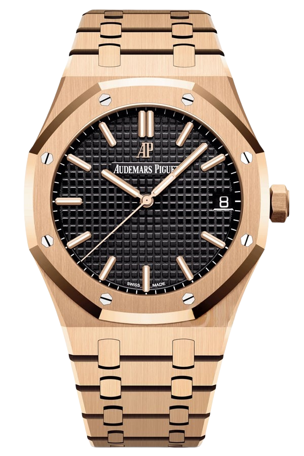 Audemars Piguet Royal Oak 15500OR.OO.1220OR.01 Super Clone Watch – 41mm Rose Gold Black Dial Replica