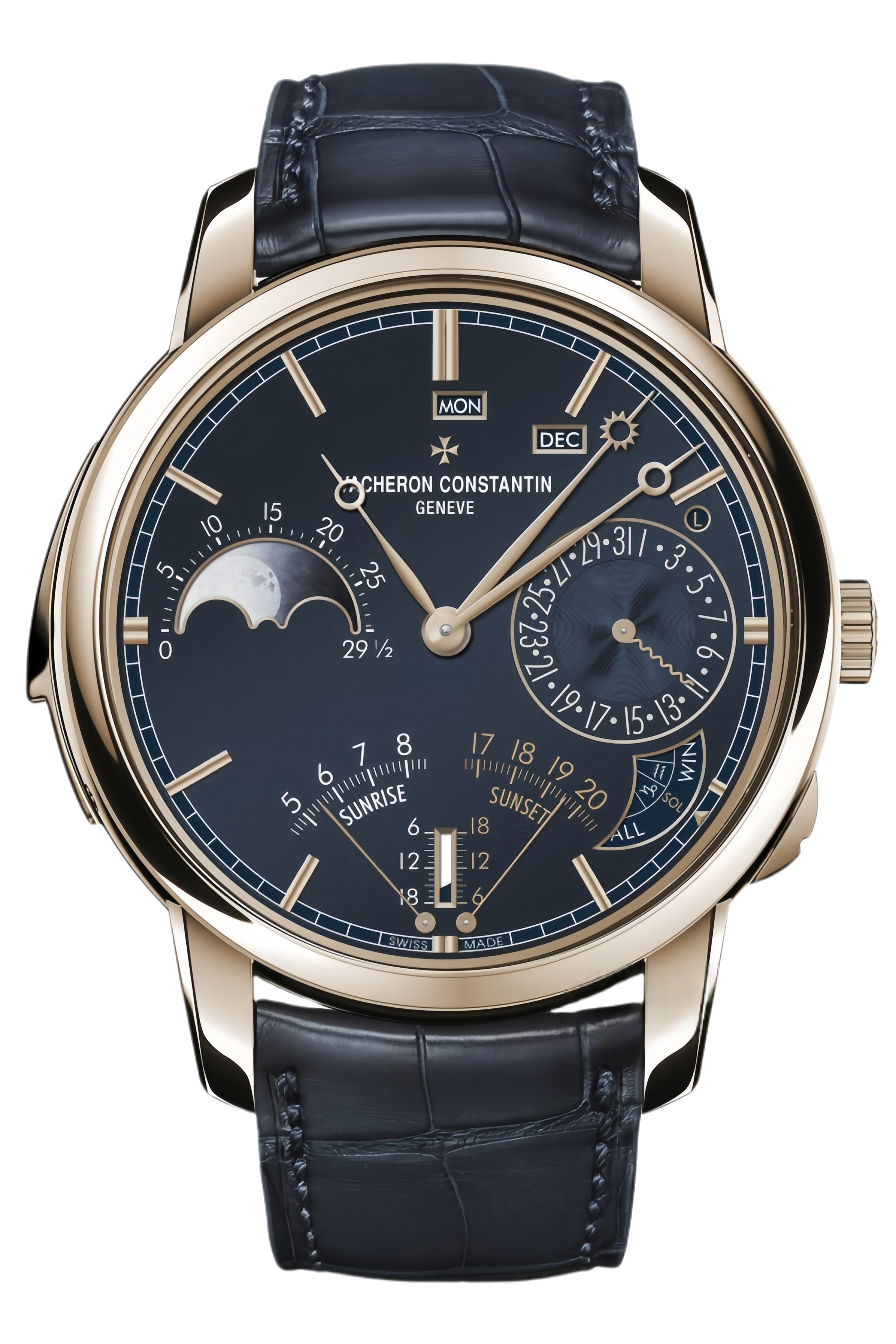 Vacheron Constantin Les Cabinotiers Ref. 6620C/000R-B656 Super Clone Watch – Rose Gold Case Blue Guilloché Dial Swiss Replica