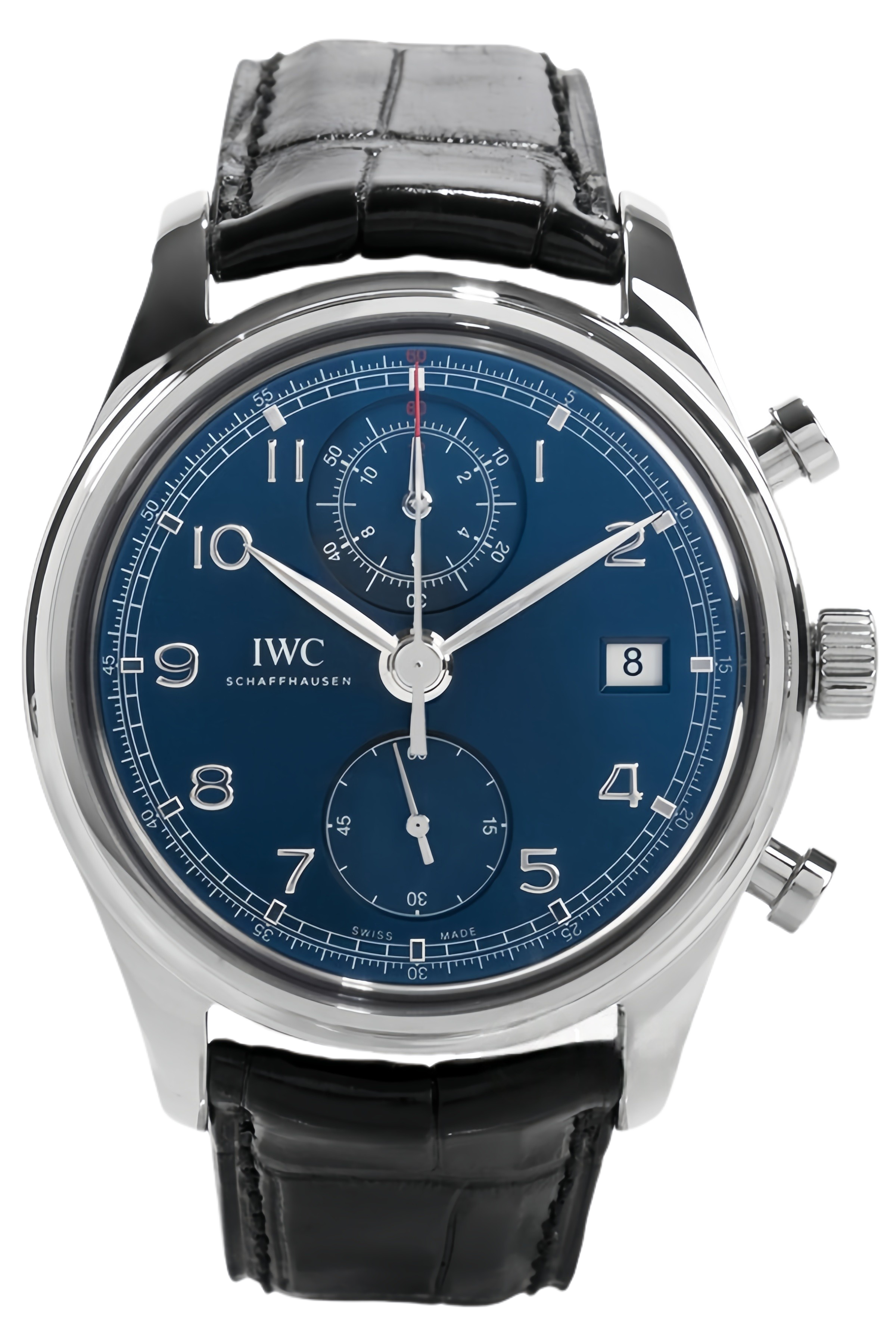 IWC Portugieser Ref. IW390406 Super Clone Watch – Stainless Steel Silver Dial Chronograph Classic Fake Replica
