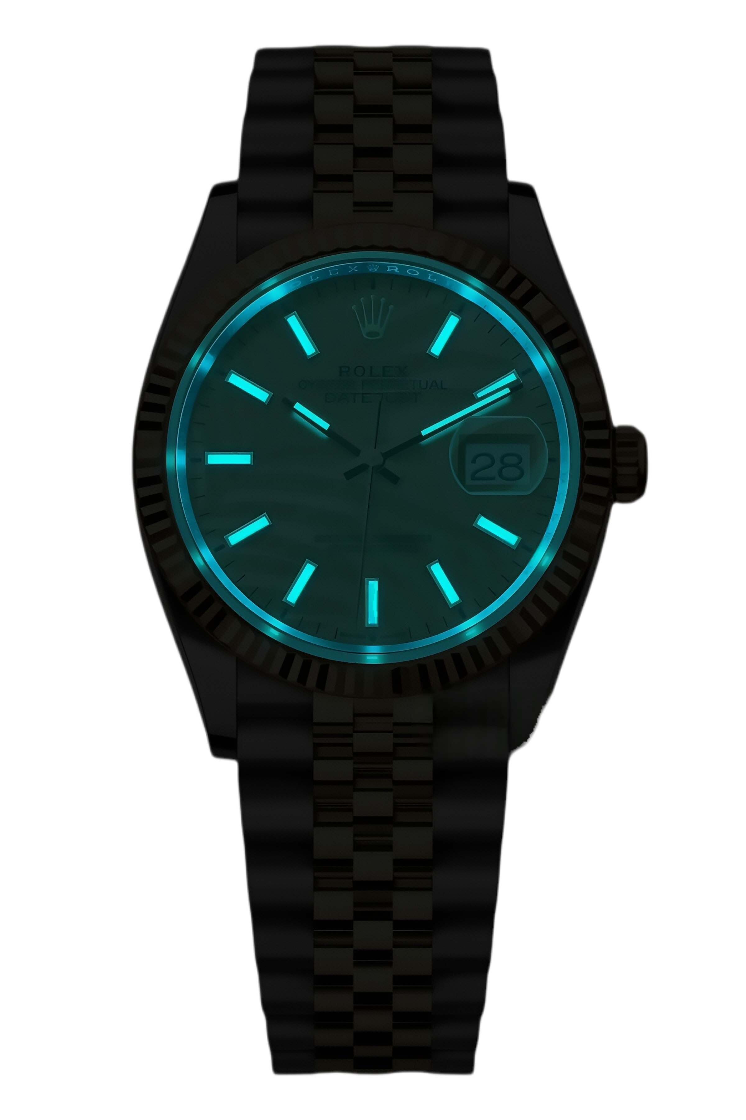 Rolex Datejust 36mm Super Clone Swiss ReplicaWatch Champagne Palm Dial Ref 126233 3235Swiss Movement