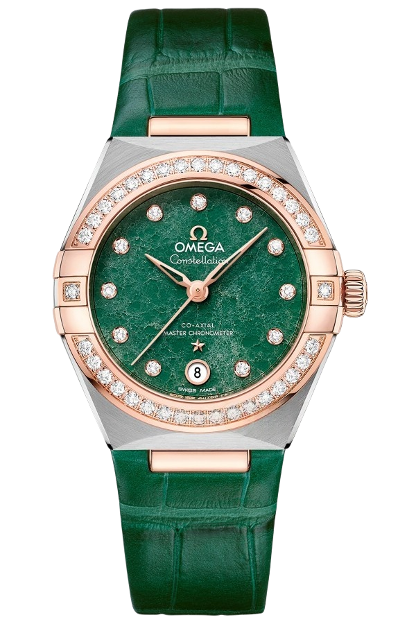 Omega Constellation Ref. 131.28.29.20.99.001 Super Clone Watch – Mother of Pearl Dial Diamond Bezel Two-Tone Bracelet Fake Replica