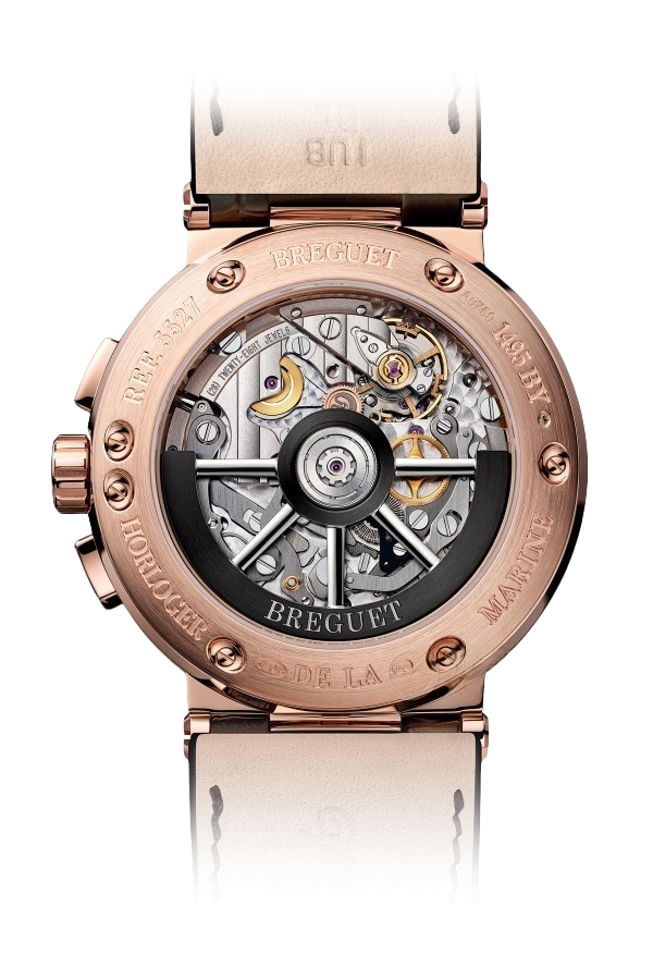Breguet Marine Ref. 5527BR/12/9WV Super Clone Watch – Rose Gold Silver Dial Chronograph Fake Replica