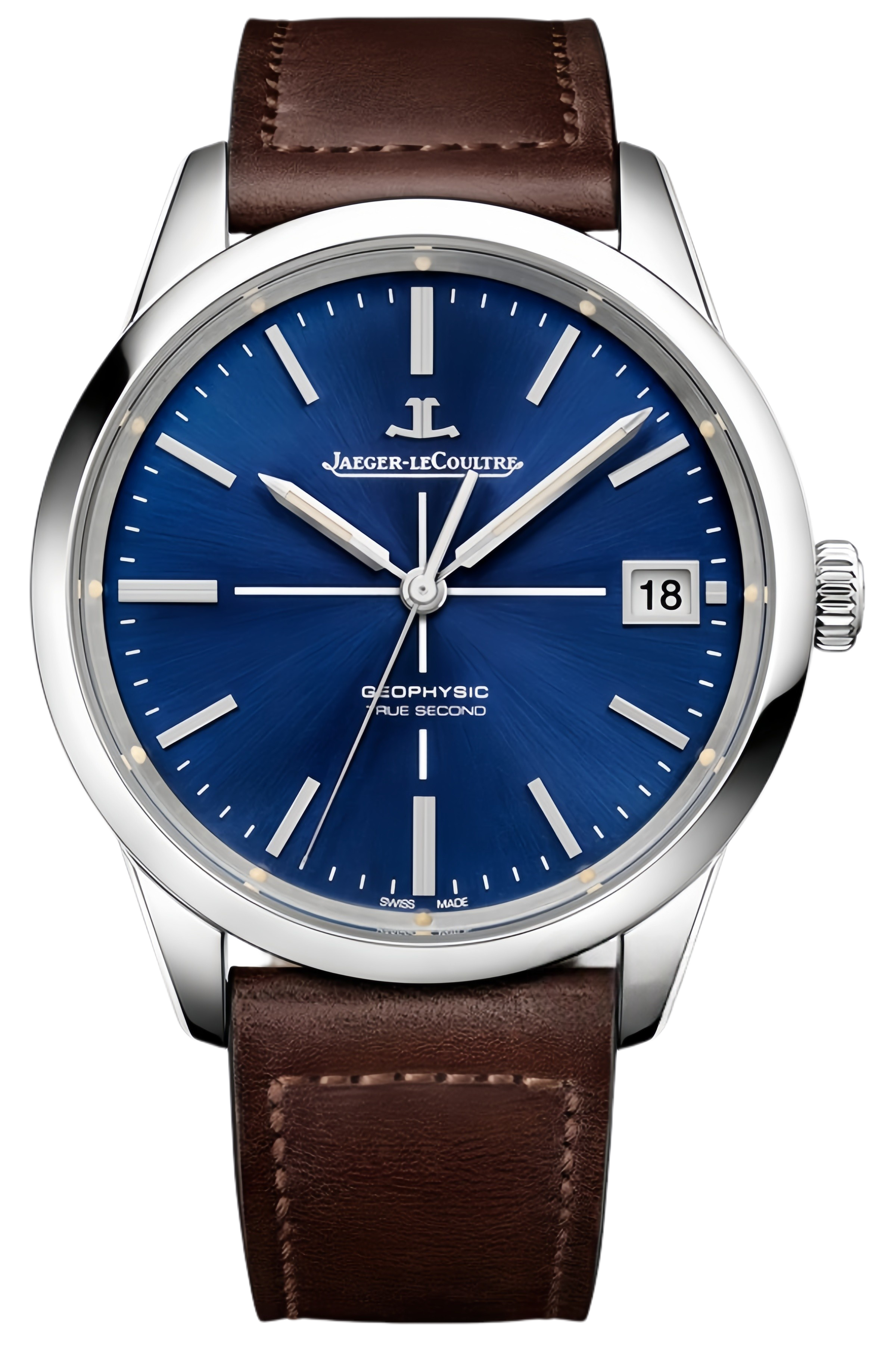 Jaeger-LeCoultre Geophysic True Second Ref. 8018480 Super Clone Watch – Blue Dial Stainless Steel Fake Replica