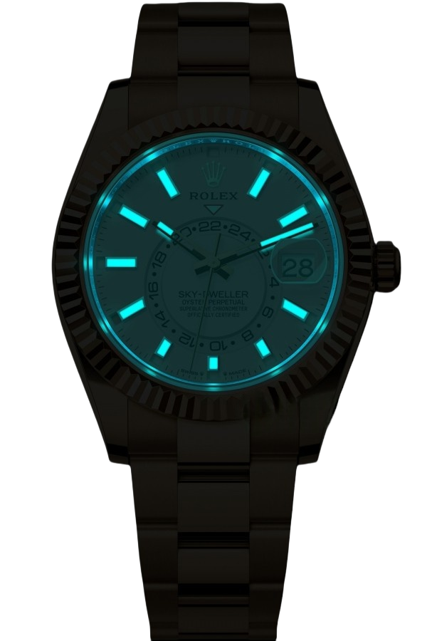 Rolex Sky-Dweller Champagne Dial Super Clone Swiss Replica Watch Oyster Bracelet Ref M336938-0003 Swiss 9002 Movement