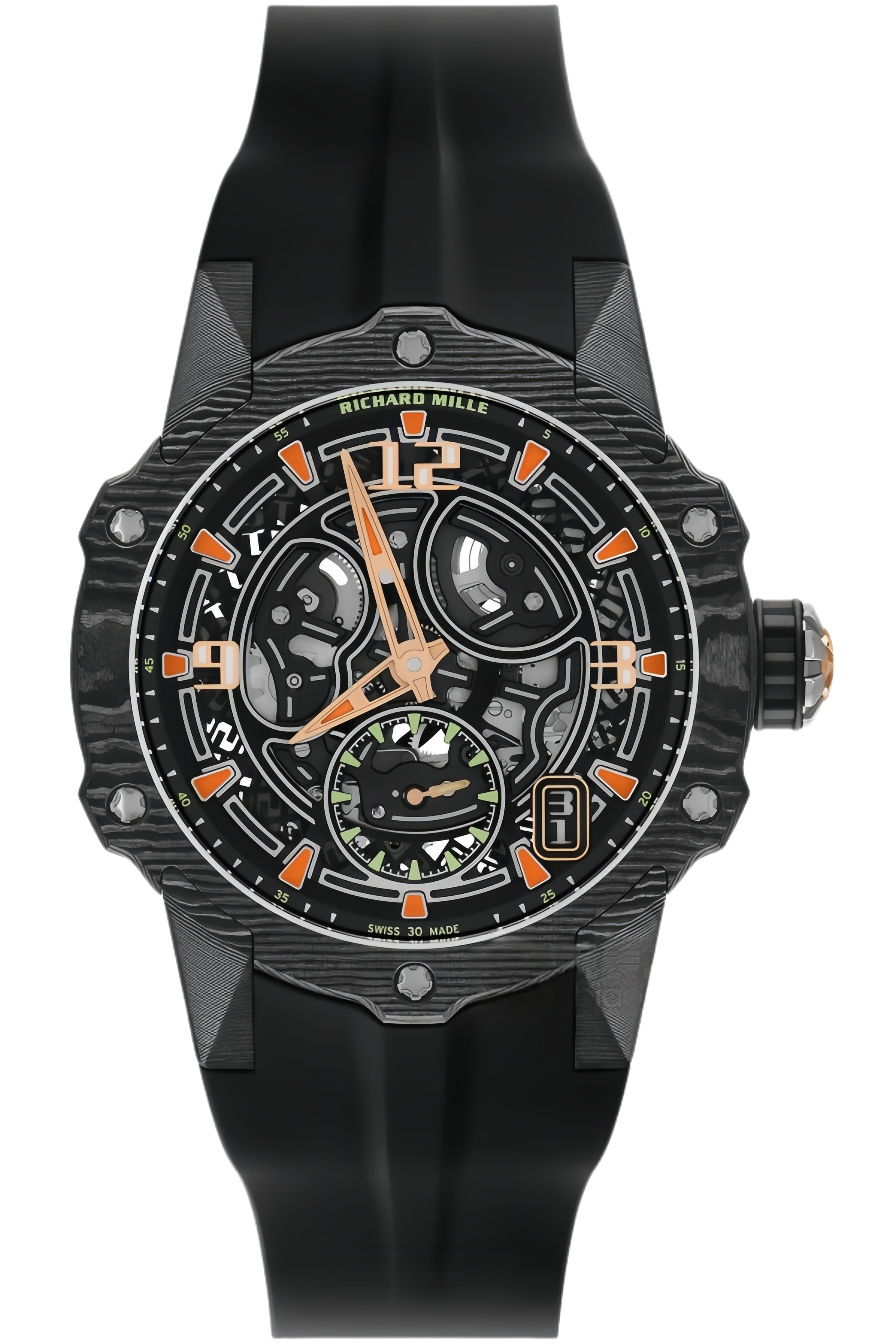 Richard Mille RM33-03 CA/PR01 Super Clone – Carbon Skeleton Dial Watch
