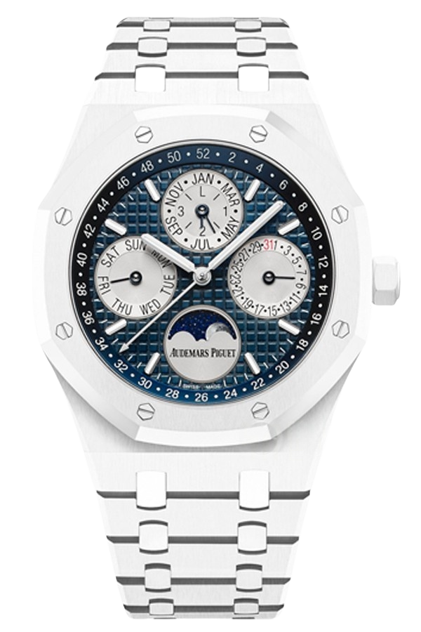 Audemars Piguet Royal Oak 26579CB.OO.1225CB.01 Super Clone Watch – White Ceramic Perpetual Calendar Replica