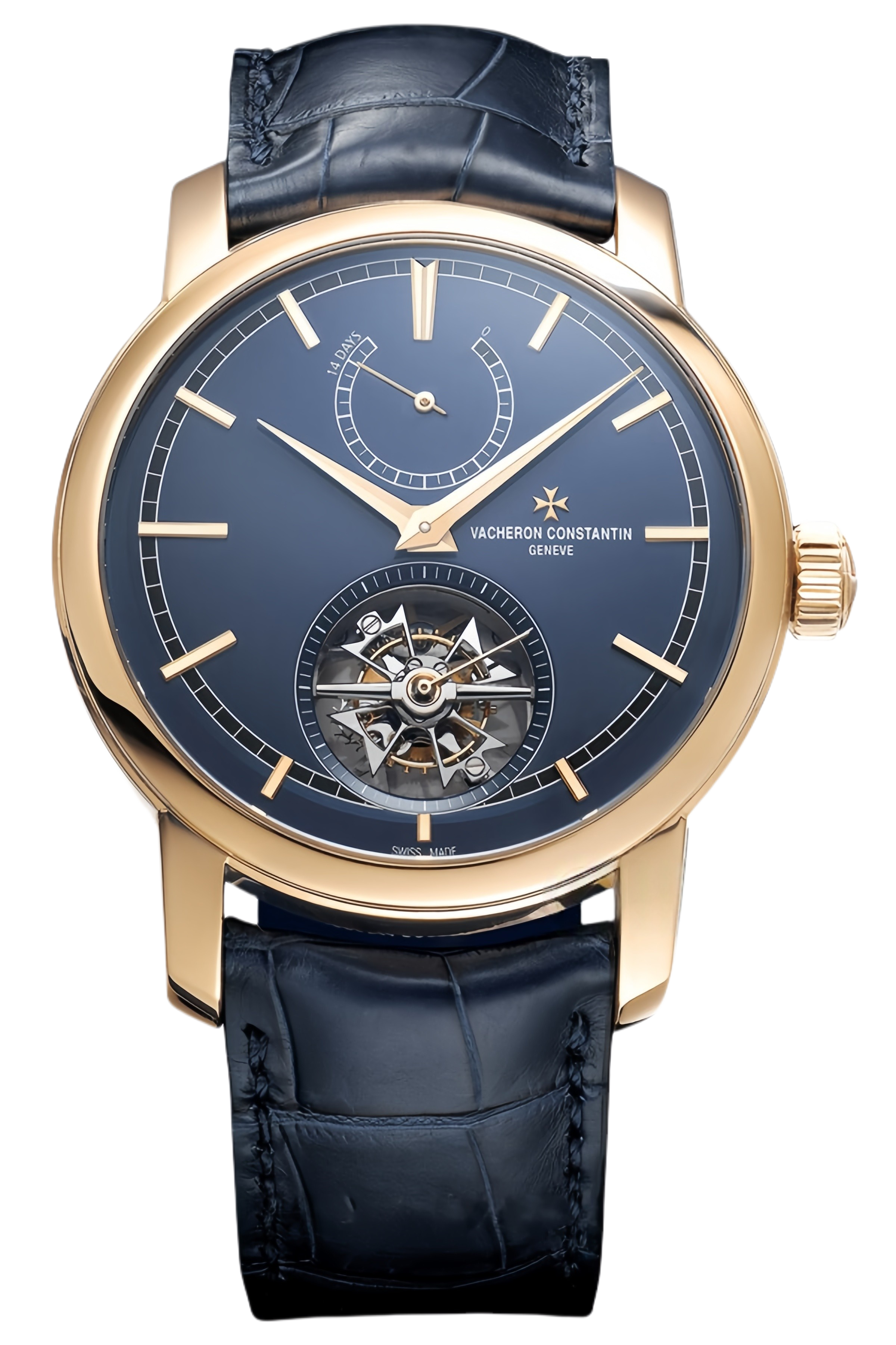 Vacheron Constantin Traditionnelle Chronograph Ref. 89000/000R-B514 Super Clone Watch – Rose Gold Case Opaline Dial Swiss Replica