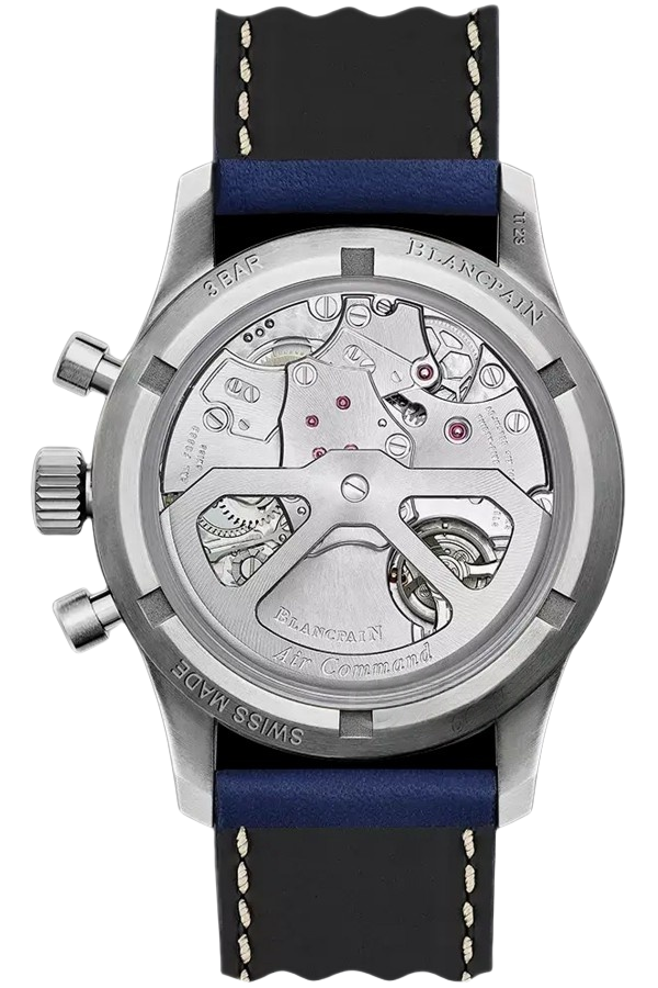 Blancpain Air Command Ref. AC02-12B40-98S Super Clone Watch – Titanium Blue Dial Flyback Chronograph Fake Replica