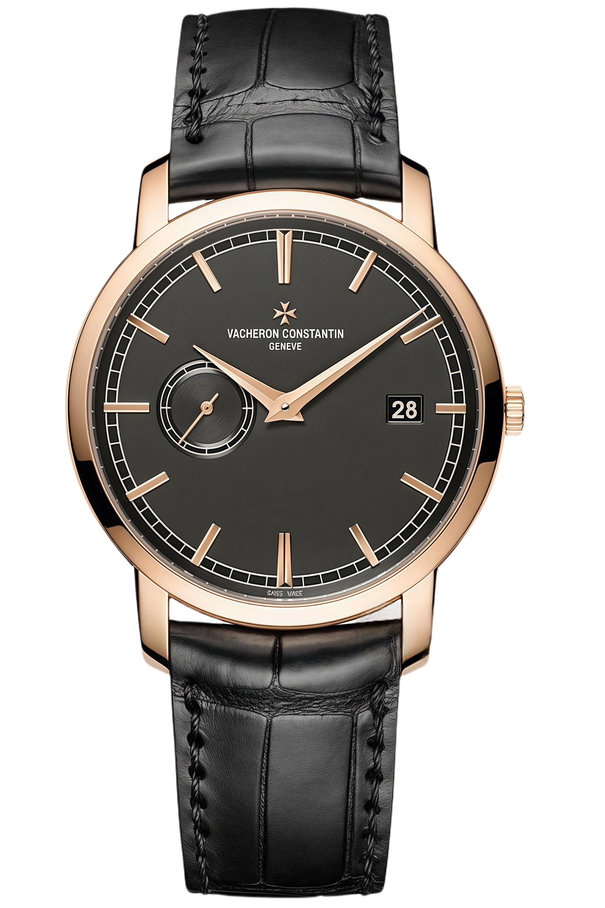 Vacheron Constantin Traditionnelle Ref. 87172/000R-B403 Super Clone Watch – Rose Gold Case Black Dial Swiss Replica