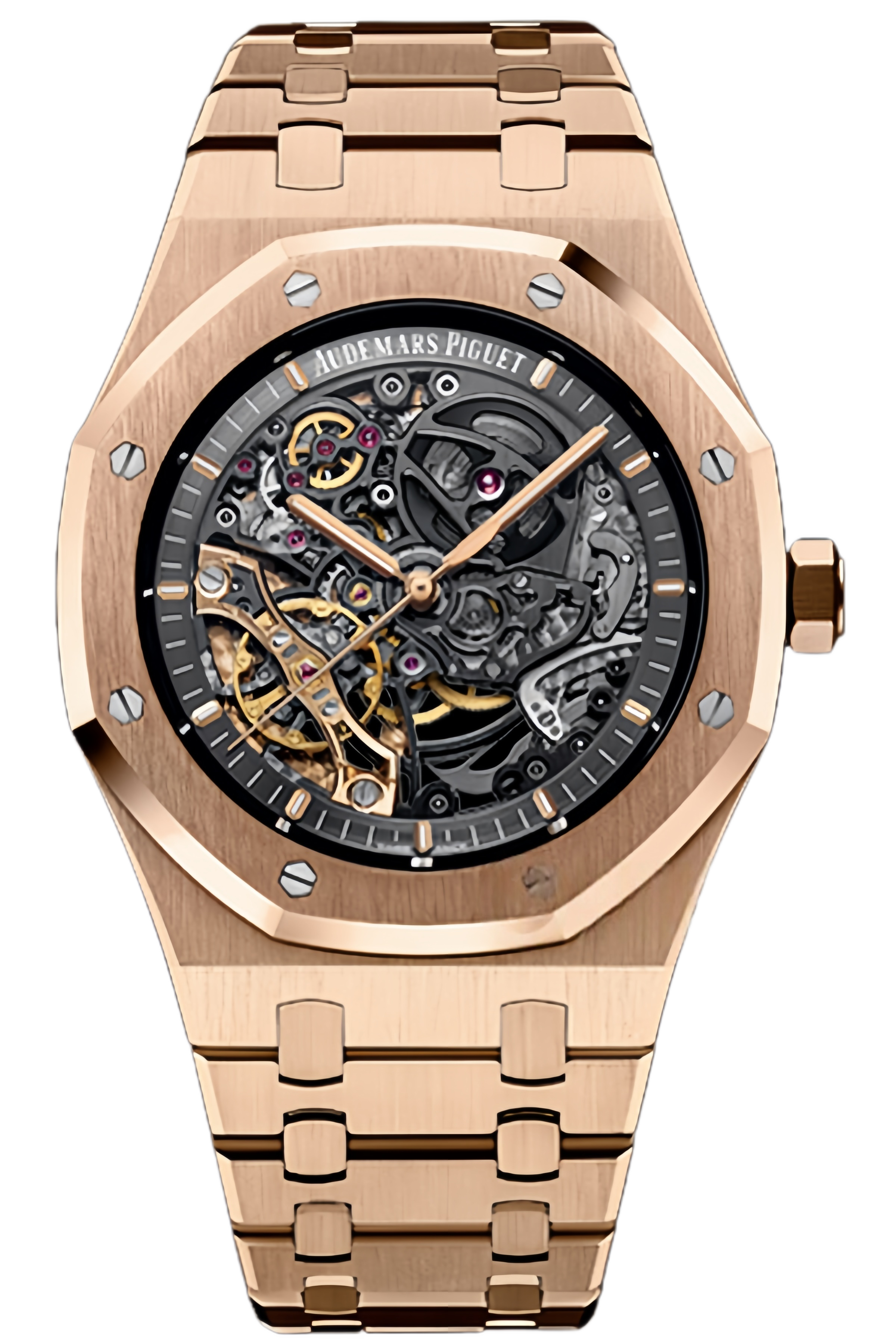 Audemars Piguet Royal Oak Ref. 15407OR.OO.1220OR.01 Super Clone Watch – 41mm Rose Gold Skeleton Dial Swiss Replica