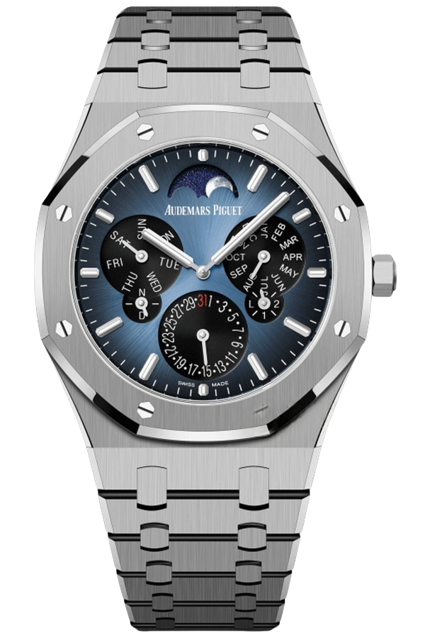 Audemars Piguet Royal Oak 26586TI.OO.1240TI.01 Super Clone Watch – 41mm Titanium Blue Dial Replica