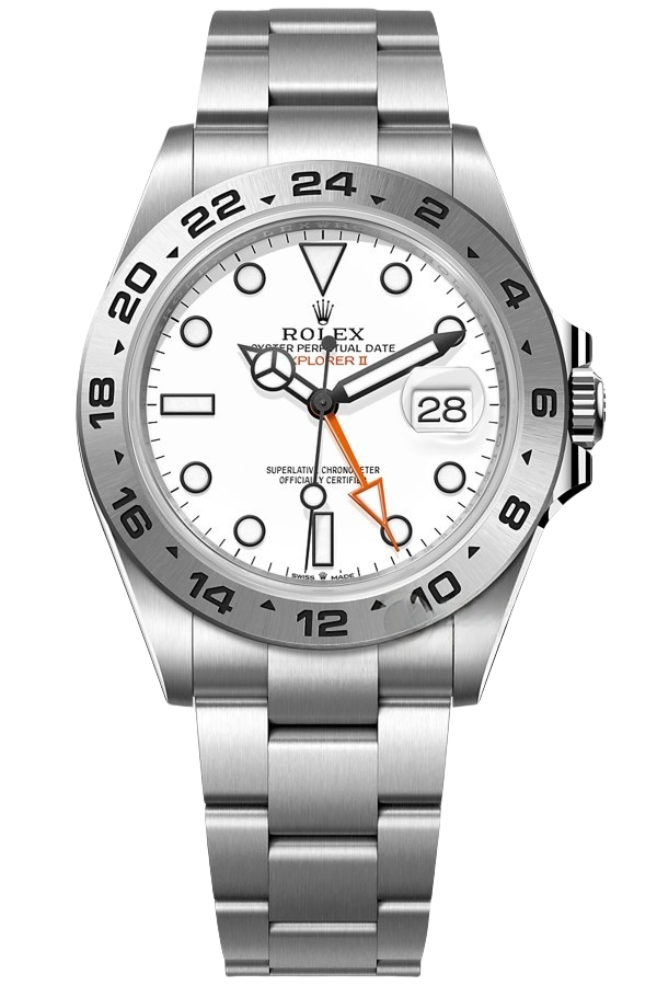 Rolex Explorerll Super Clone Swiss Replica Watch White Dial Ref 226570 3285 Swiss Movement
