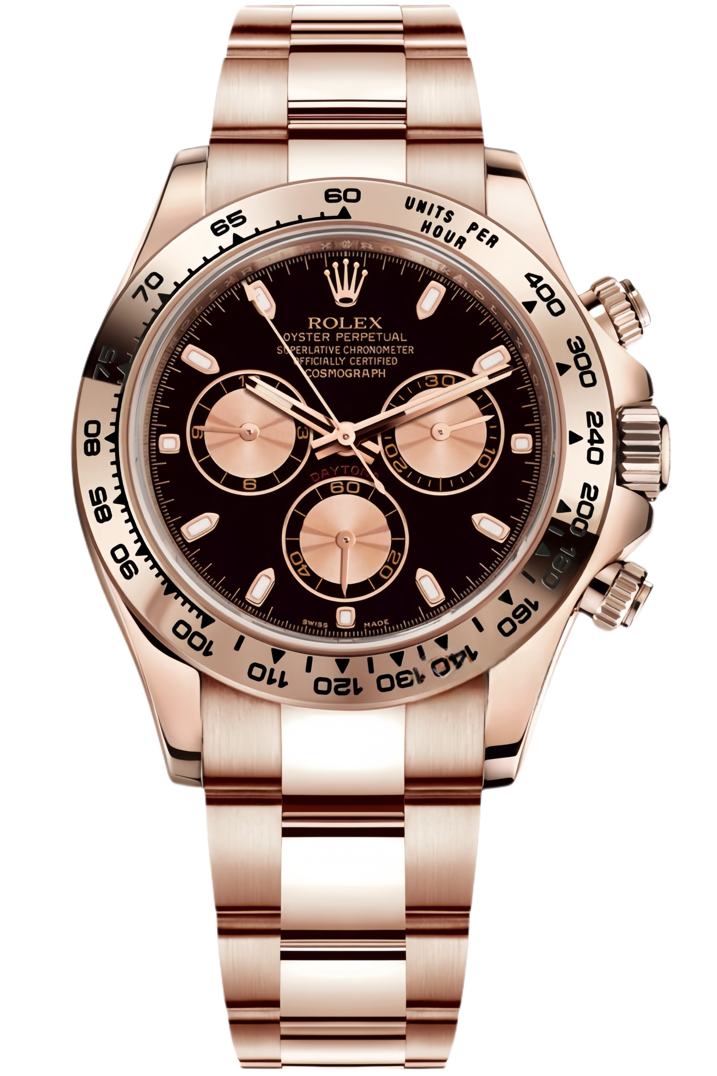 Rolex Daytona M116505-0008 Super Clone �C Black Dial & Everose Gold Case