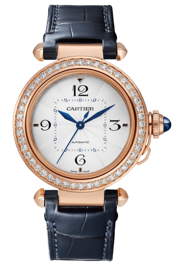 Cartier Pasha Ref. WJPA0012 Super Clone Watch – Rose Gold Diamond Bezel Ladies Fake Replica