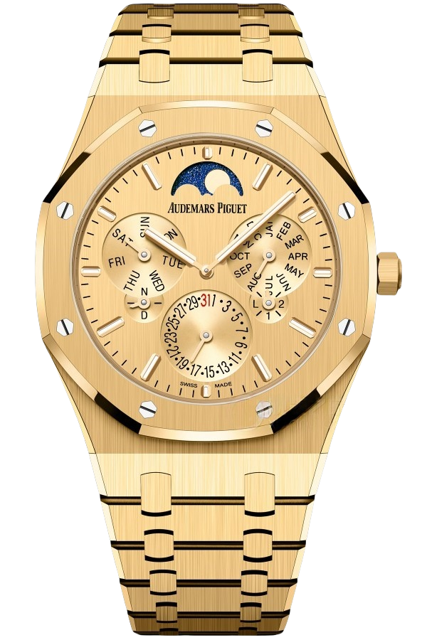 Audemars Piguet Royal Oak 26586BA.OO.1240BA.99 Super Clone Watch – 41mm Yellow Gold Blue Dial Replica