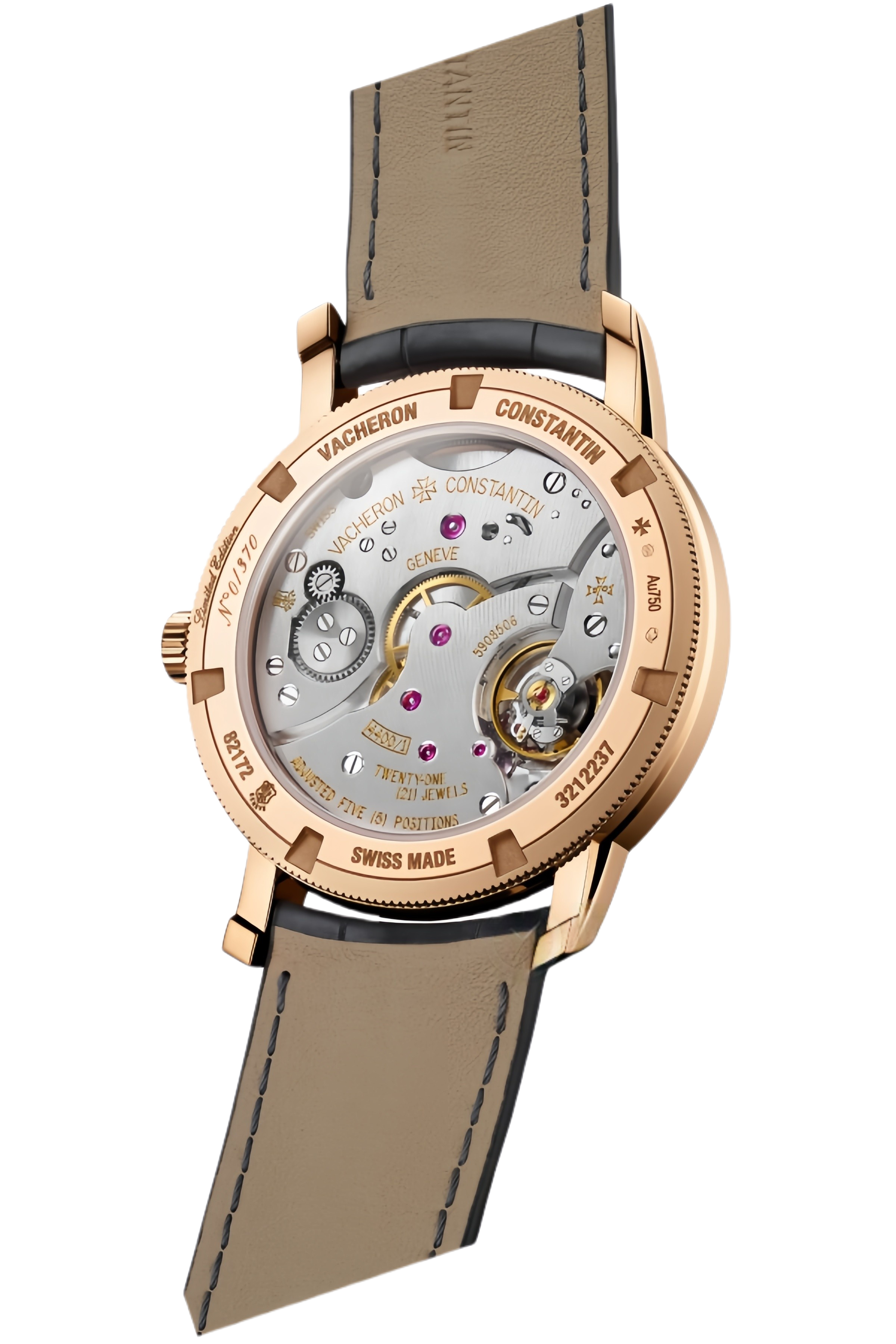 Vacheron Constantin Patrimony Ref. 82172/000R-H118 Super Clone Watch – Rose Gold Case Silver Dial Dress Replica