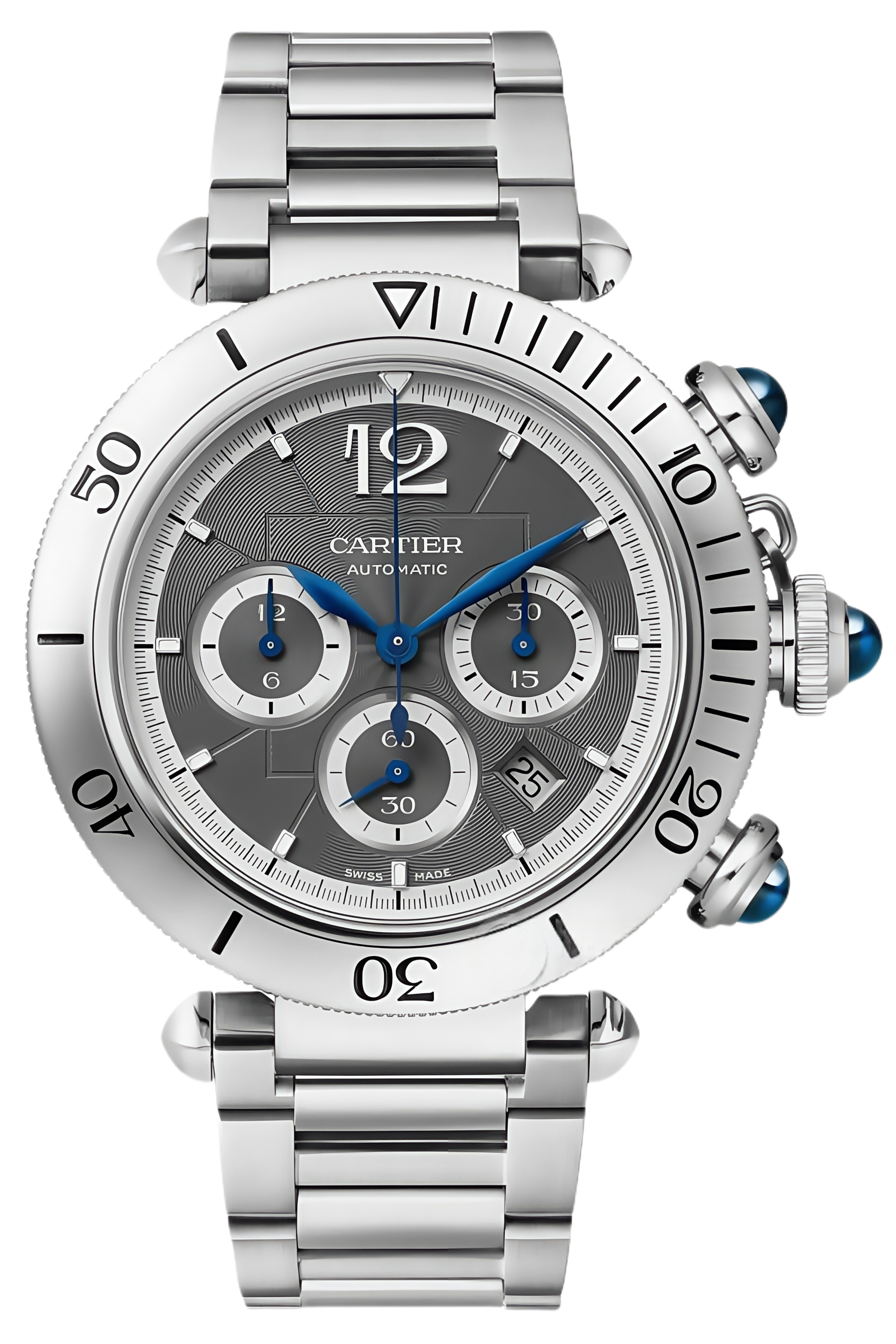 Cartier Pasha Ref. WSPA0027 Super Clone Watch – White Dial Stainless Steel Fake Replica