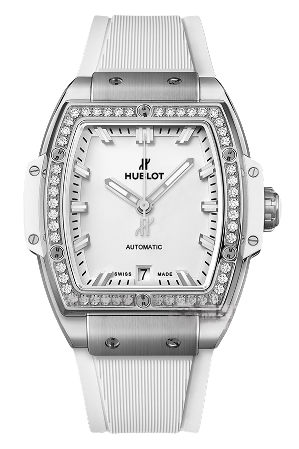 Hublot Spirit of Big Bang Ref. 665.NE.2010.RW.1204 Super Clone Watch – Titanium Diamond Bezel White Dial Fake Replica