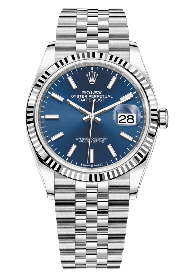 Rolex Datejust SteelJubilee Blue Dial 36mm Super Clone SwissReplica Watch Ref 126234丨3235 Swiss Movement