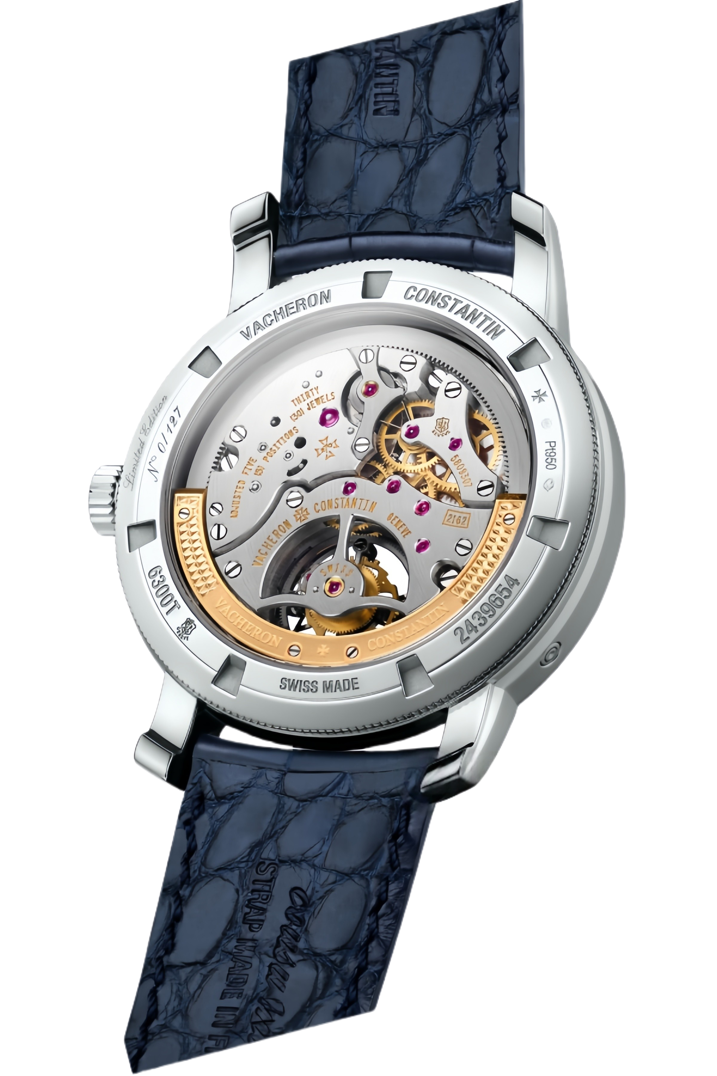 Vacheron Constantin Patrimony Ref. 6300T/000P-H056 Super Clone Watch – Platinum Case Moon Phase Blue Dial Replica