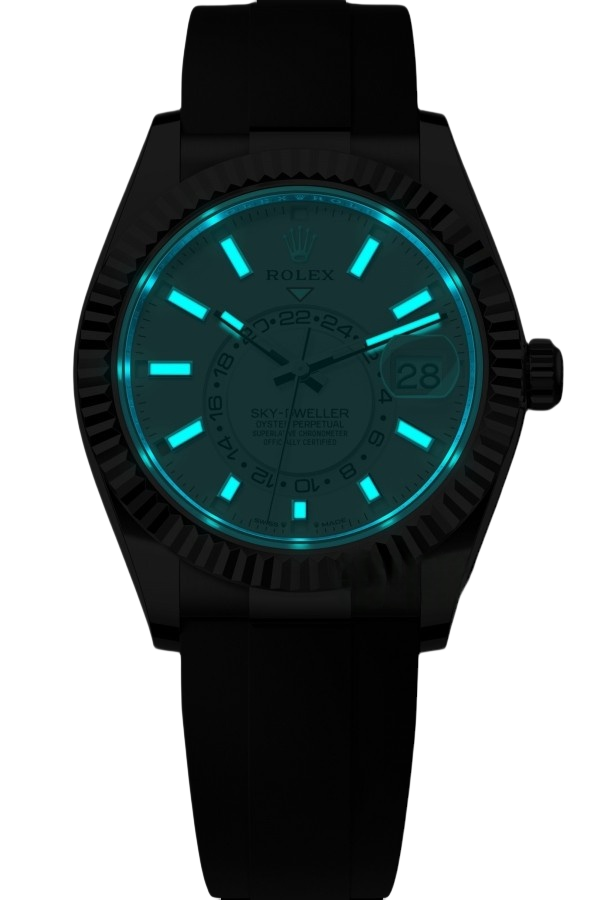 Rolex Sky-Dweller Blue Dial Super Clone Swiss Replica Watch Oyster Bracelet Ref M336239-0003 Swiss 9002 Movement