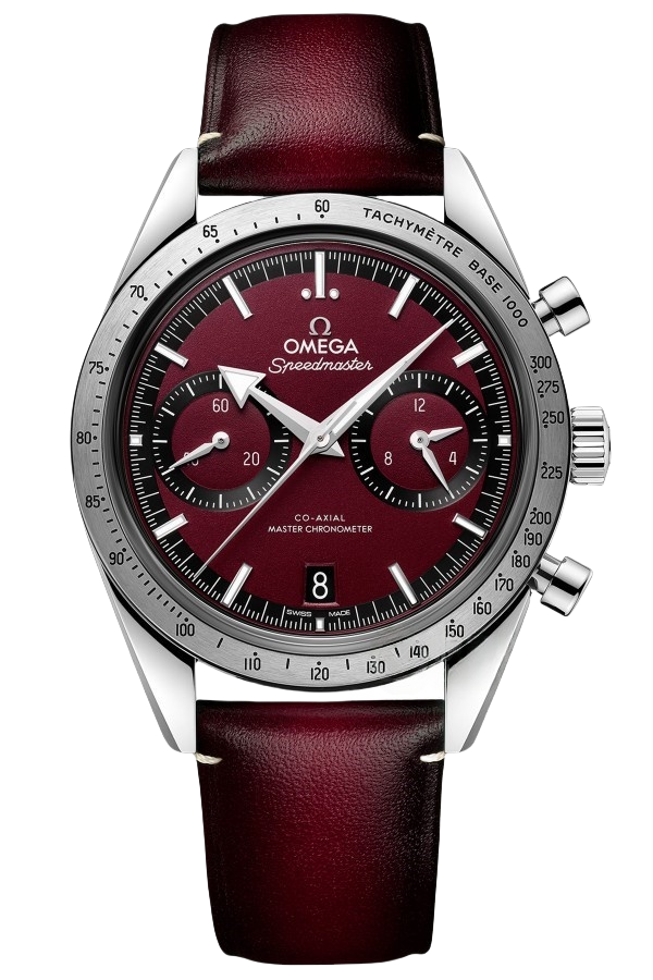Omega Speedmaster Ref. 332.12.41.51.11.001 Super Clone Watch – Red Dial Leather Strap Fake Replica