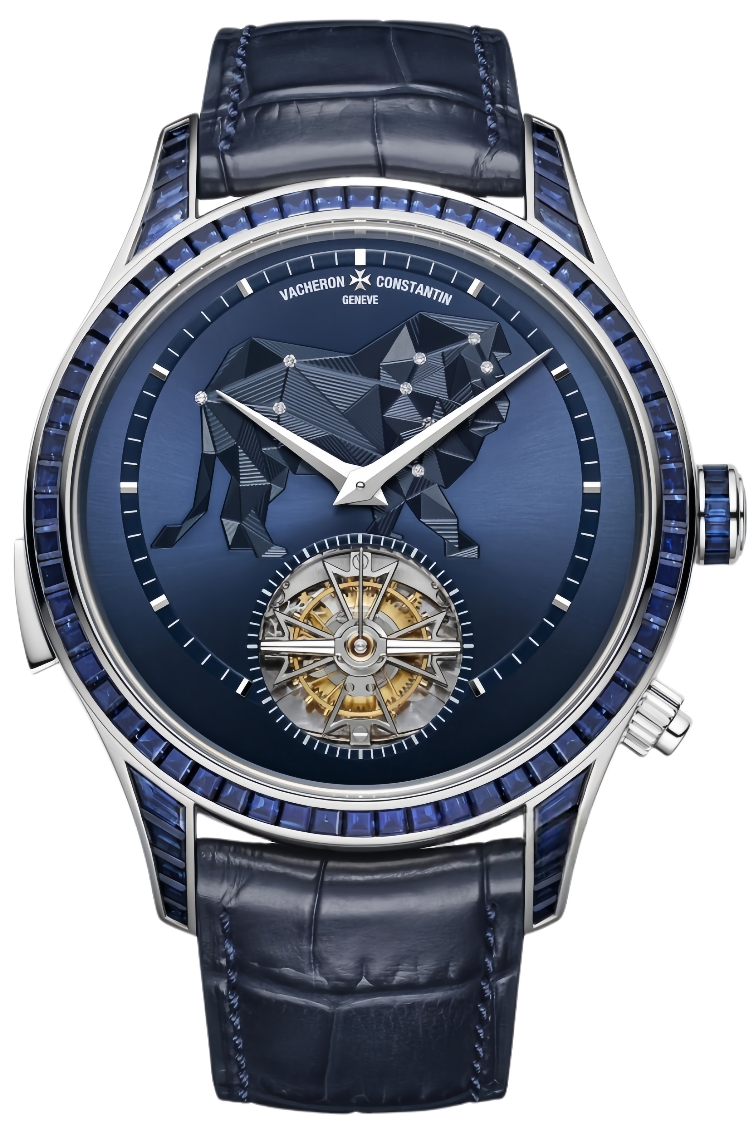 Vacheron Constantin Les Cabinotiers Ref. 9737C/000G-005C Super Clone Watch – White Gold Case Dragon Guilloché Enamel Dial Swiss Replica