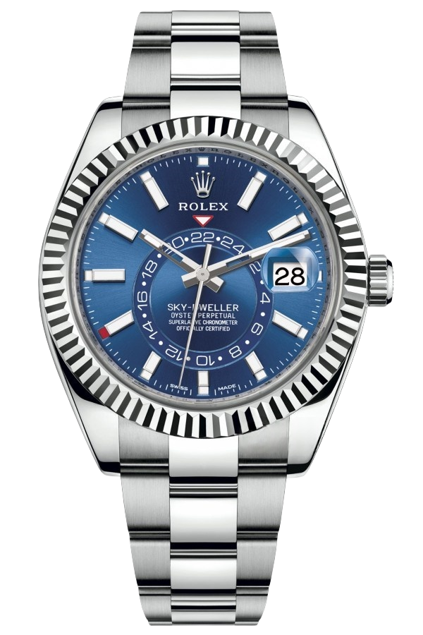 Rolex Sky-Dweller Blue Dial Super Clone Swiss Replica WatchOyster Bracelet Ref 336934-9002 Swiss Movement