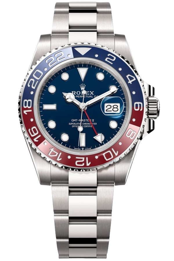 Rolex GMTMasterl Pepsi Blue Dial Super Clone Swiss Replica Watch Ref 126719BLROح3285 Swiss Movement