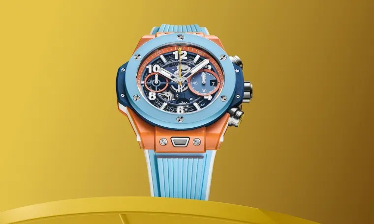 Hublot Big Bang Unico 2025 Super Clone – Blue & Orange Ceramic Chronograph Replica Watch