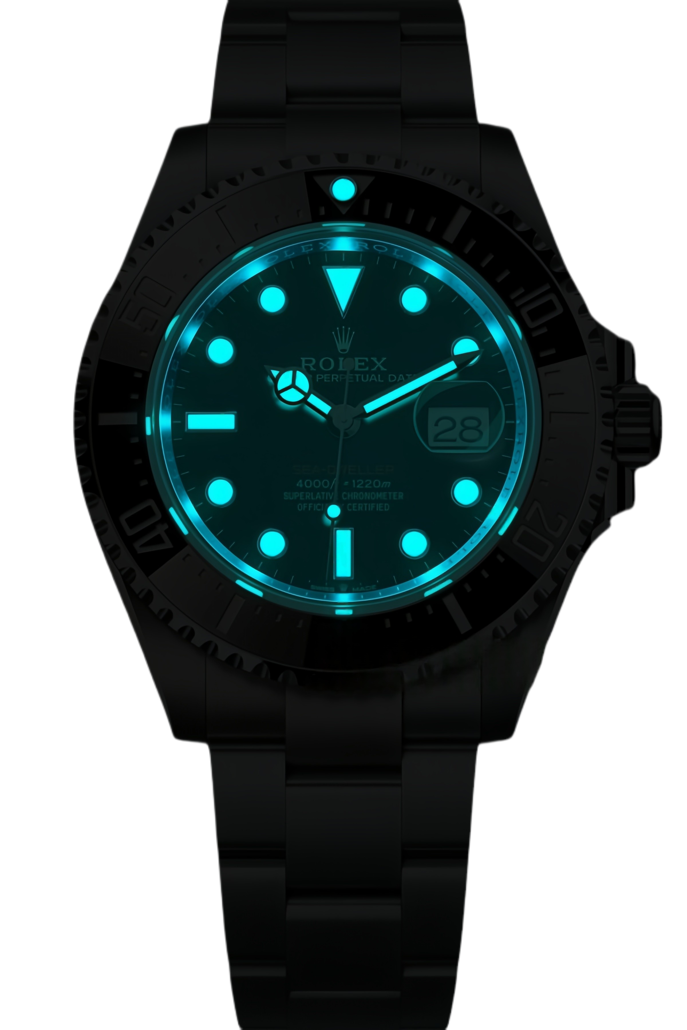 Rolex Sea-Dweller 43mm Red Text Black Dial Stainless Steel Super Clone Swiss Replica Watch Ref M126600-0002