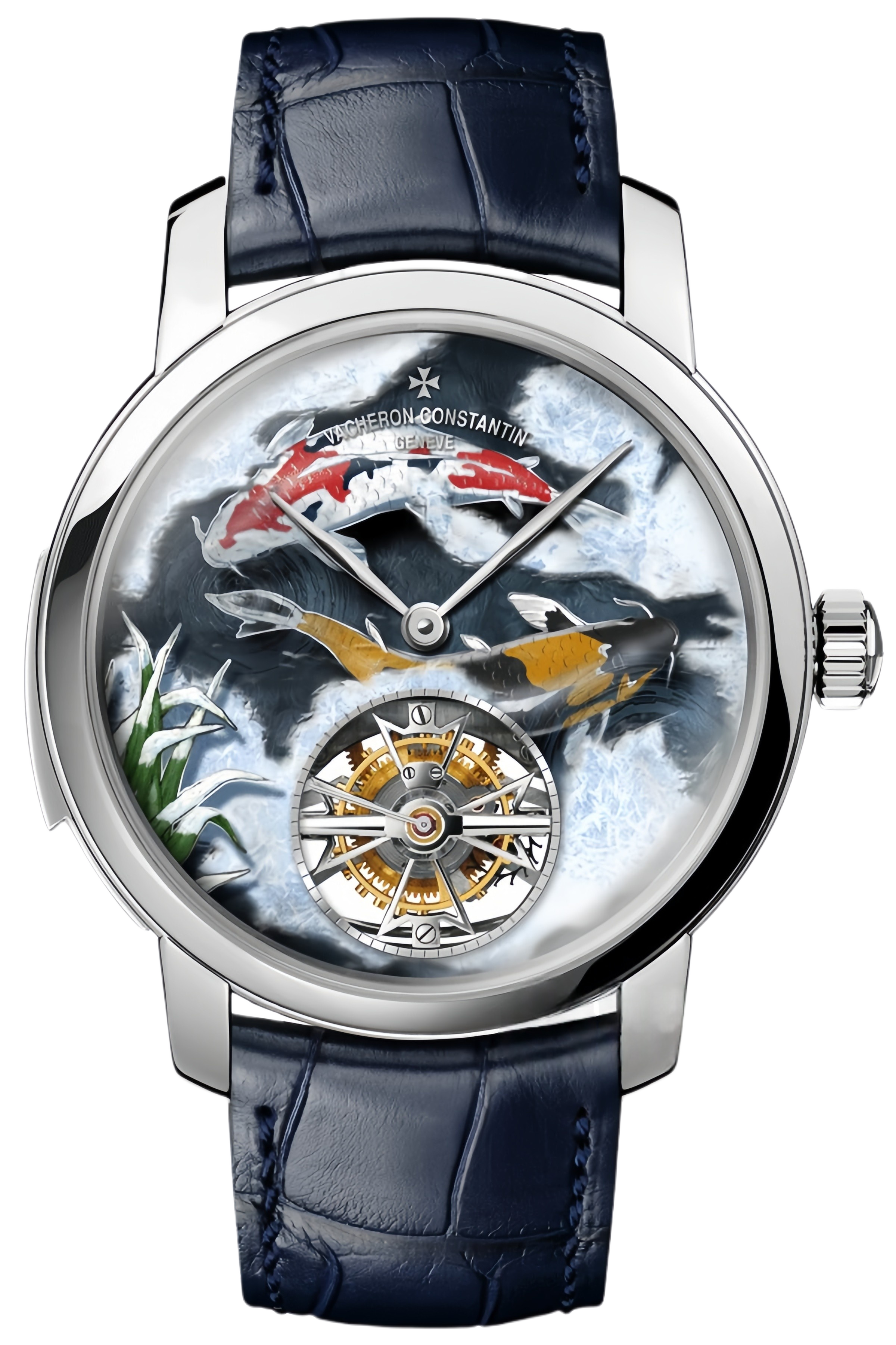 Vacheron Constantin Les Cabinotiers Ref. 6520C/000P-B606 Super Clone Watch – Platinum Case “The Four Seasons – Winter” Artistic Enamel Swiss Replica