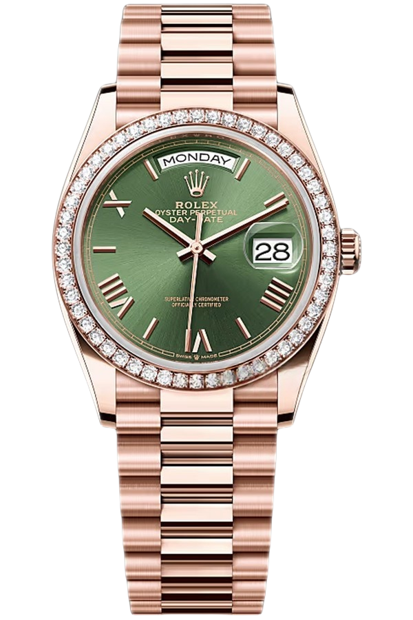 Rolex Day-Date Super Clone Swiss Replica Watch Ref 128345RBR-0085 3255 Swiss Movement