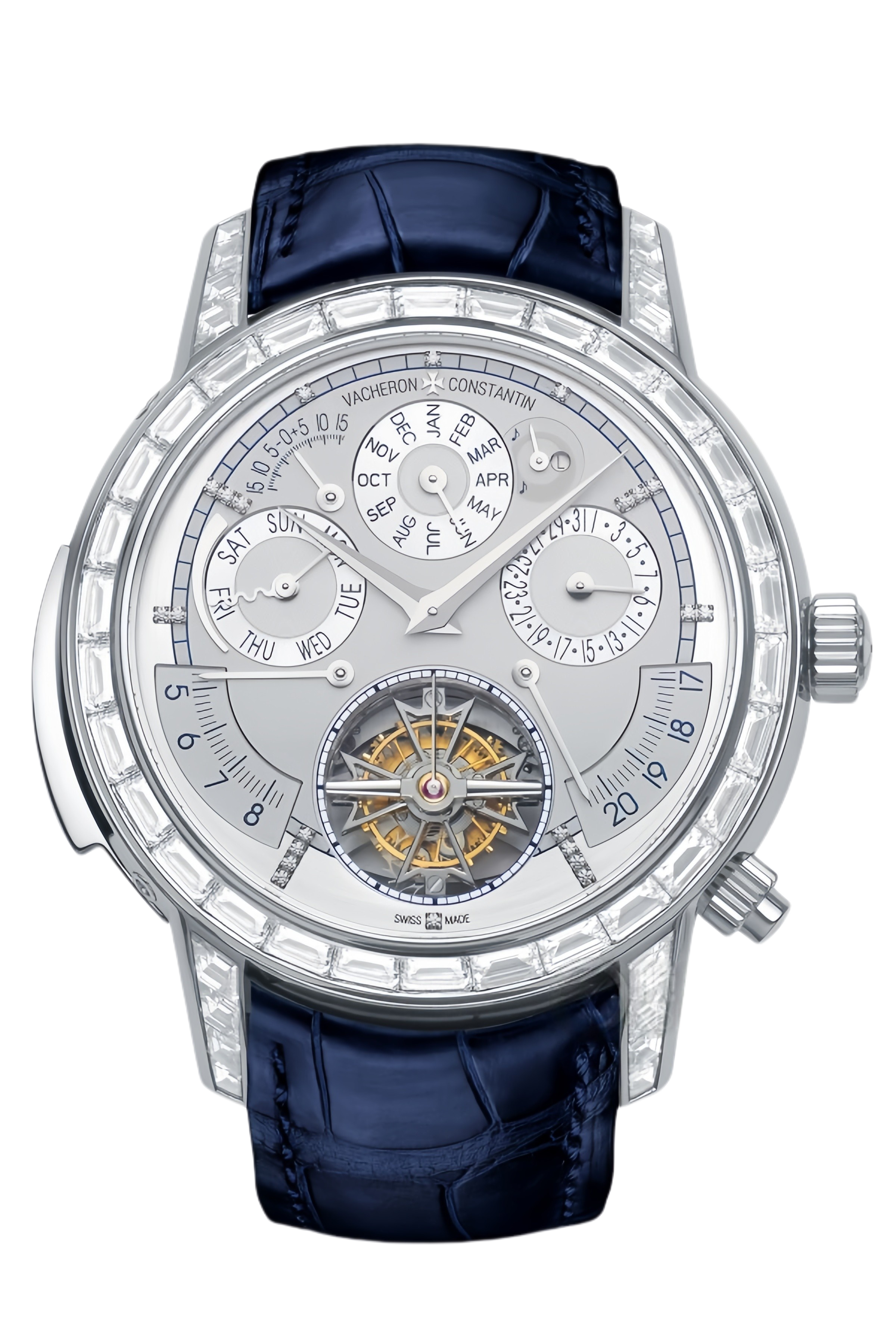 Vacheron Constantin Les Cabinotiers Ref. 9707C/000G-B639 Super Clone Watch – White Gold Case Blue Guilloché Dial Swiss Replica