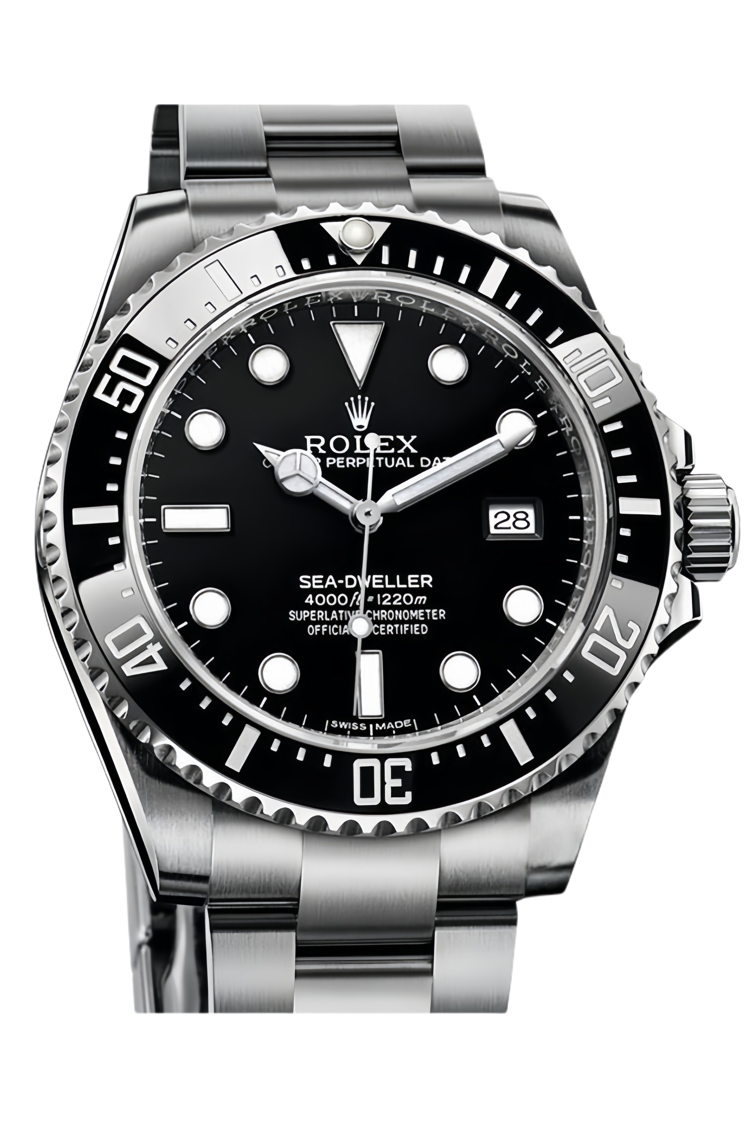 Rolex Sea-Dweller 4000 Black Dial 40mm Ceramic Bezel Stainless Steel Super Clone Swiss Replica Watch Ref 116600-0003