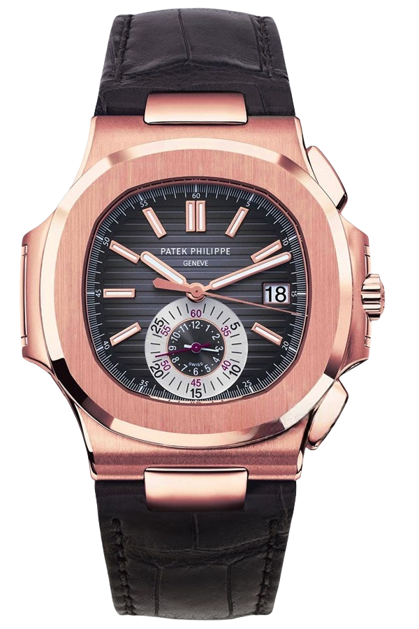 Patek Philippe Nautilus Ref. 5980R-001 Super Clone Watch – Rose Gold Brown Dial Chronograph Fake Replica